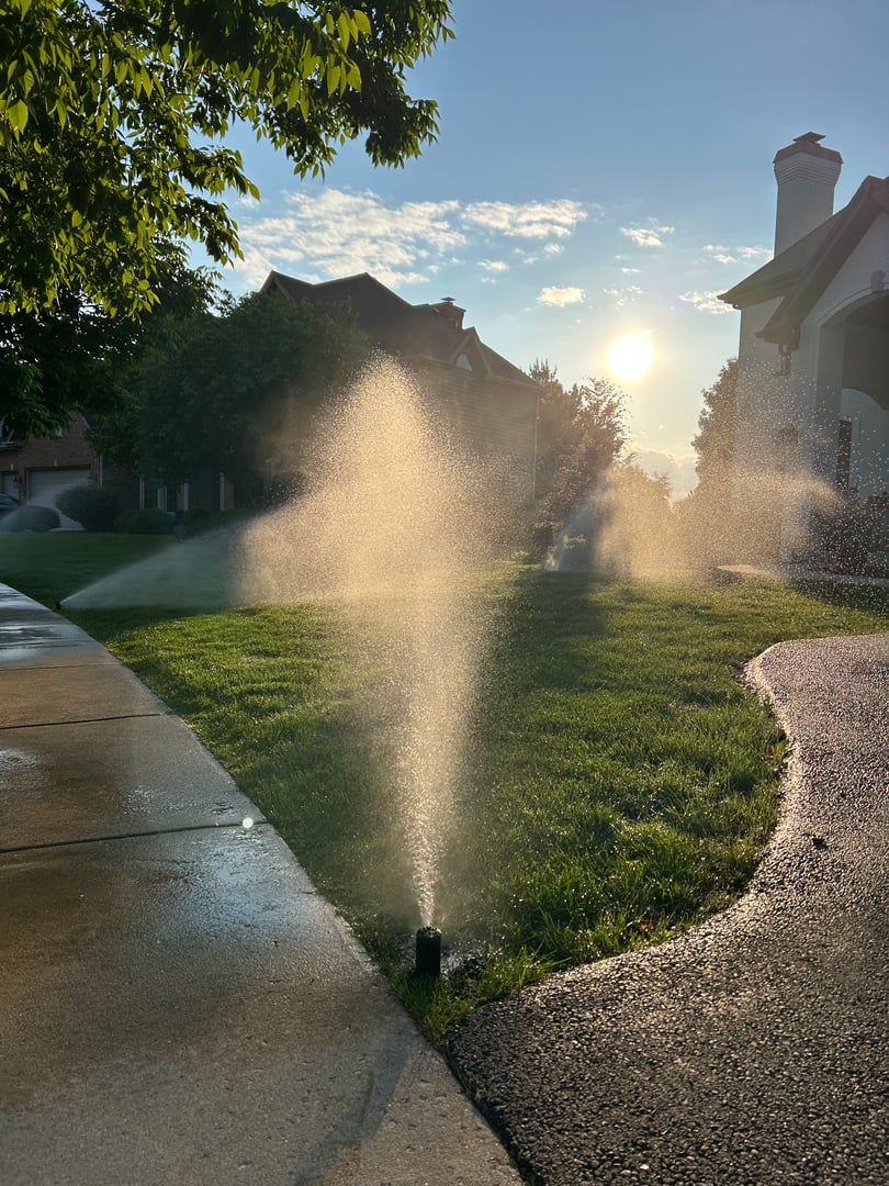 Professional lawn irrigation system installation