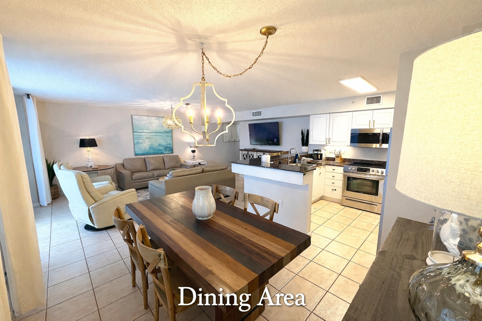 Dining Area at Seahorse Beach Rentals