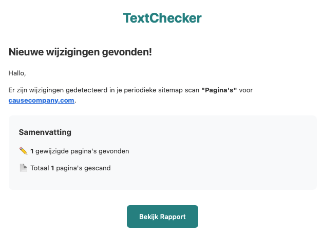 E-mail notificatie bij fouten