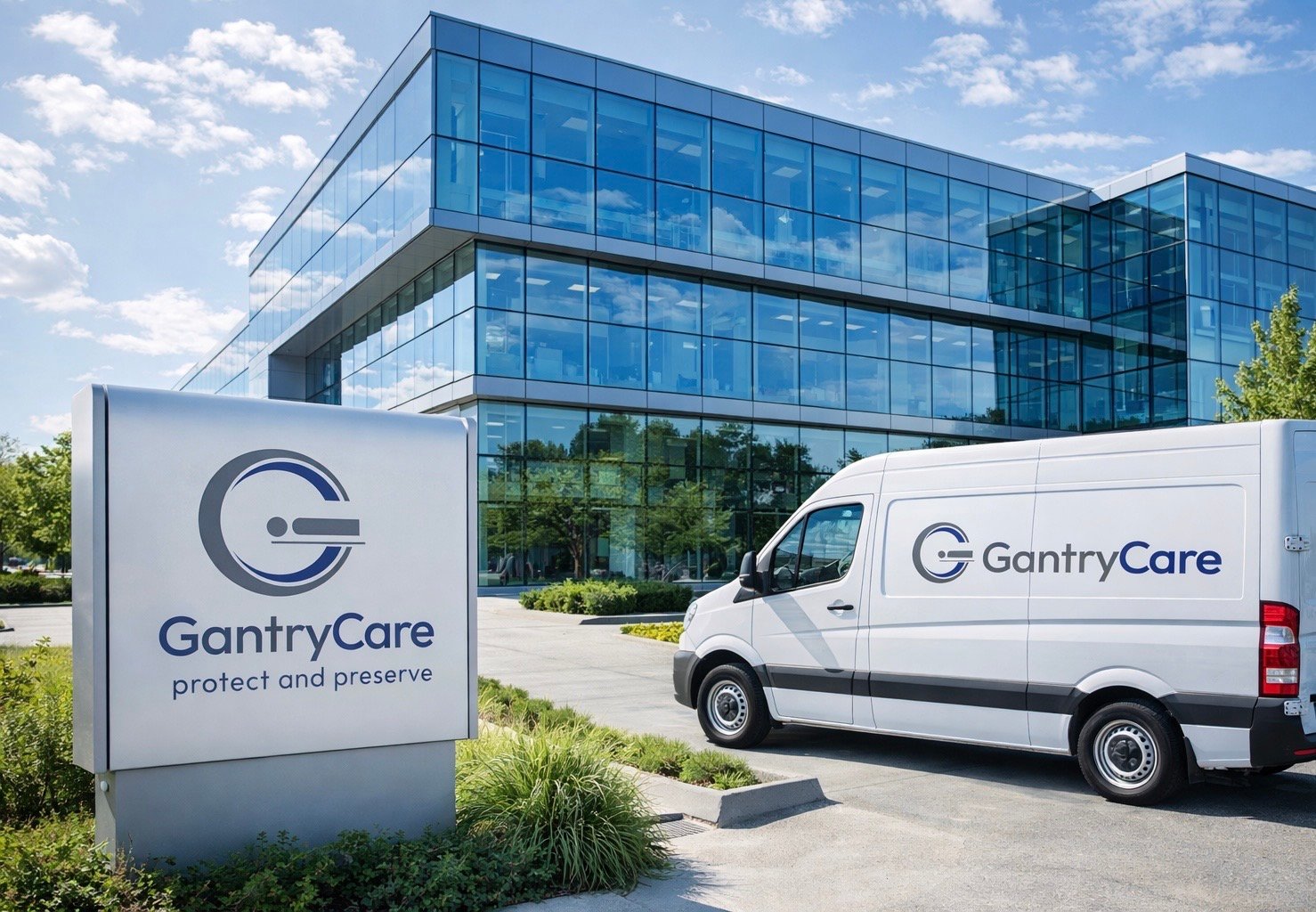 Modernes Büro mit Mitarbeitern bei der Arbeit