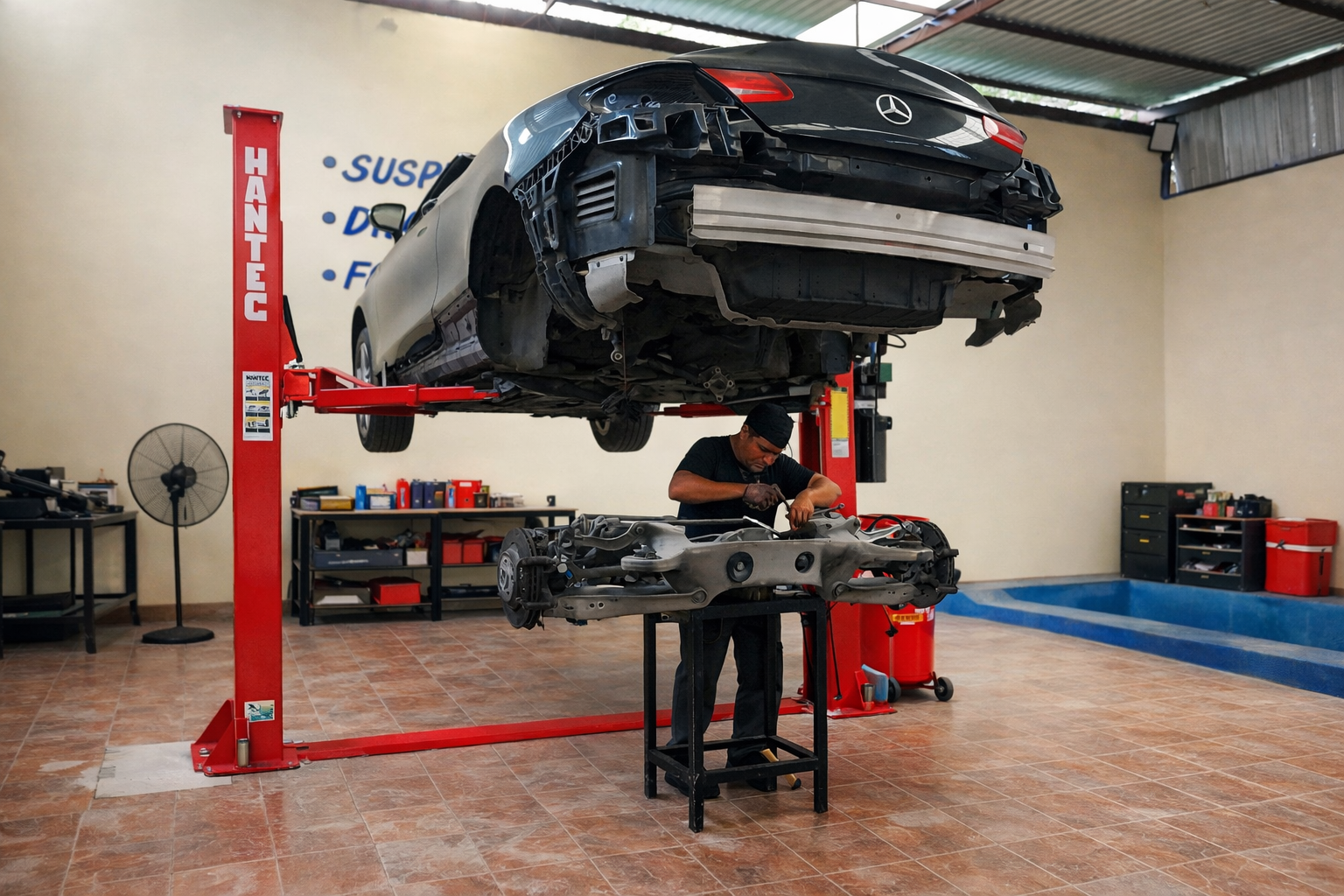 Maestro experto en suspensiones automotrices