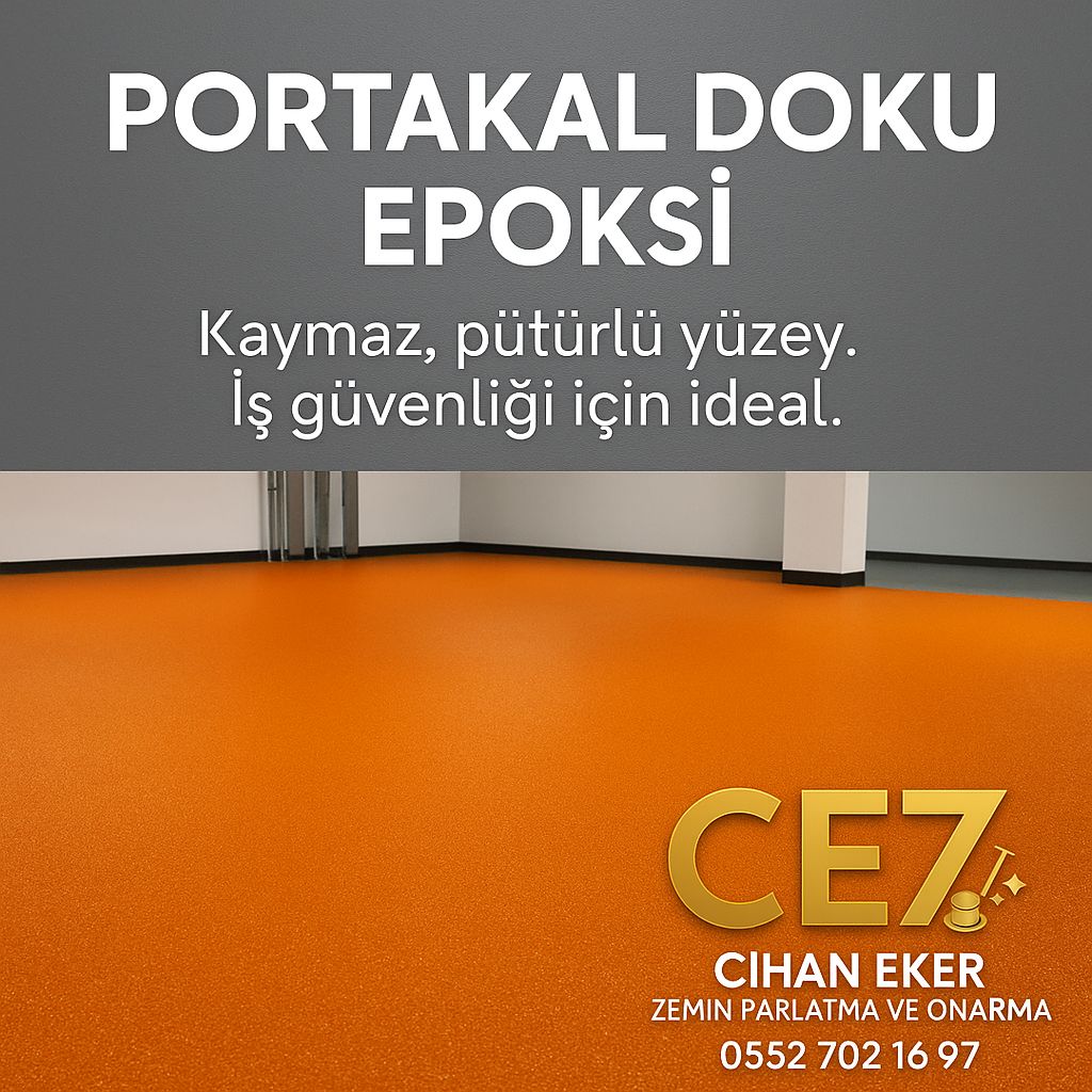 Epoksi zemin kaplama uygulaması