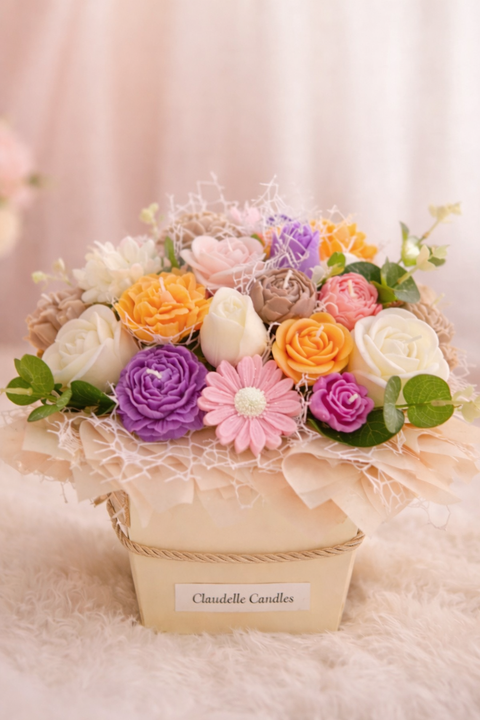 Ekskluzywny Flowerbox - Claudelle Candles