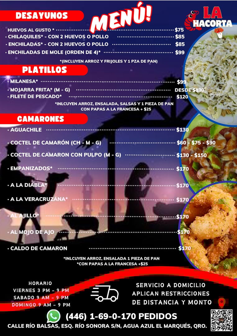 Código QR del Nuevo Menú