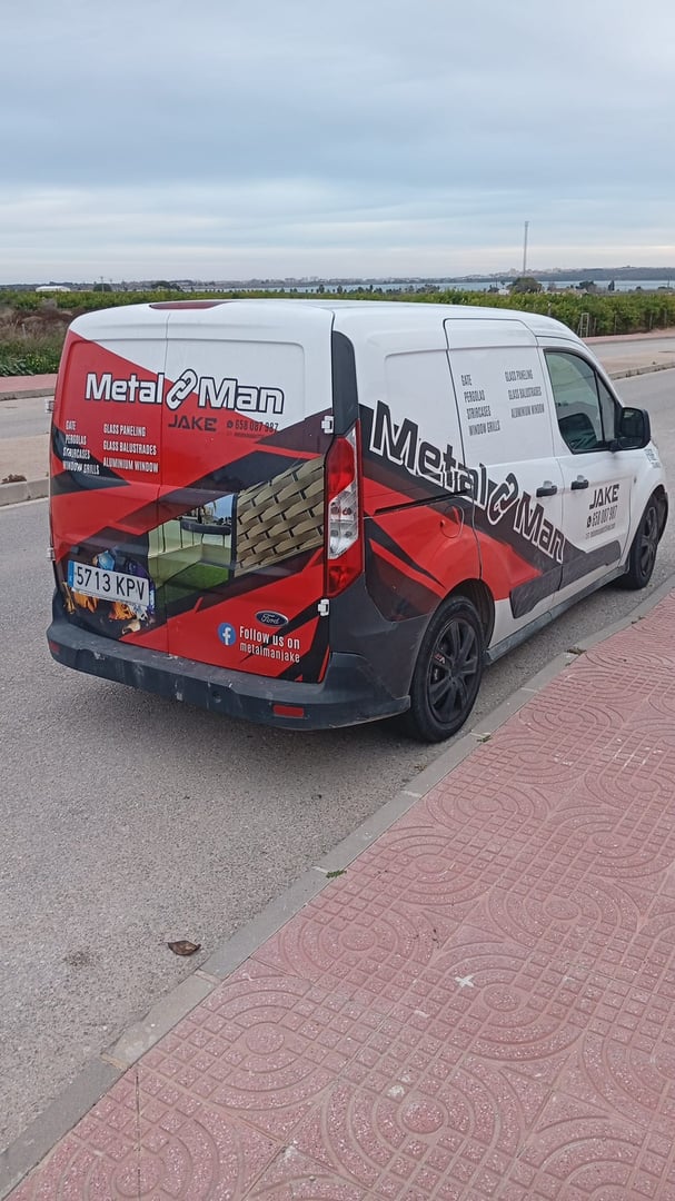 Metal Man Jake work van