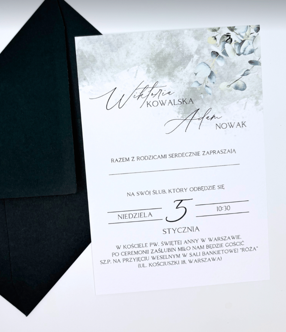 Zaproszenie kwiatowe 16