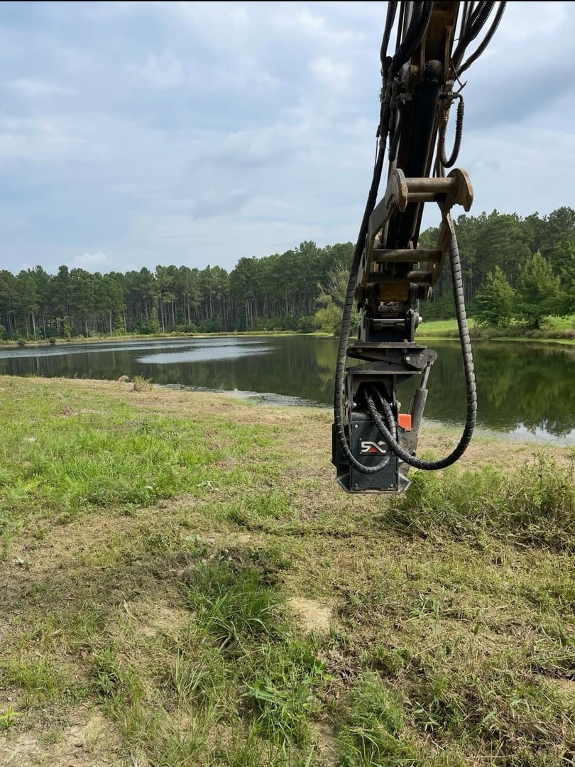 Pond construction and excavation work