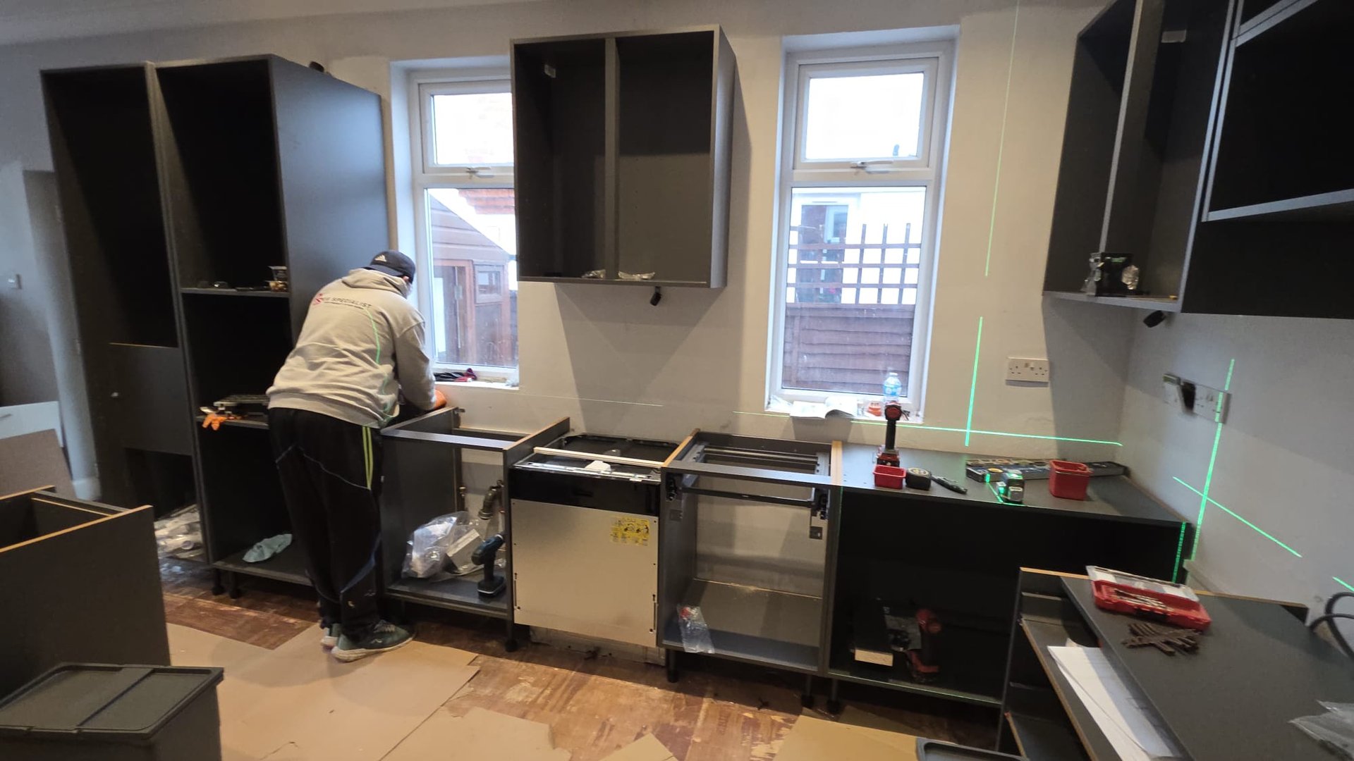 Kitchen during renovation