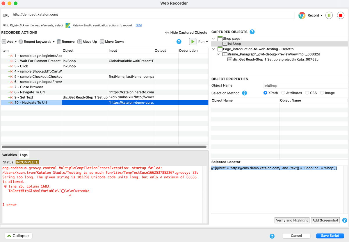 automation-testing-katalon | Iterators automation testing katalon