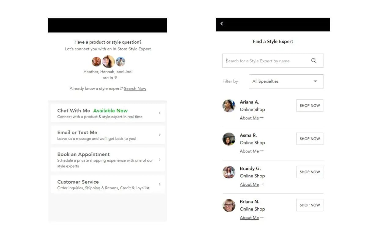 conversational commerce live chat