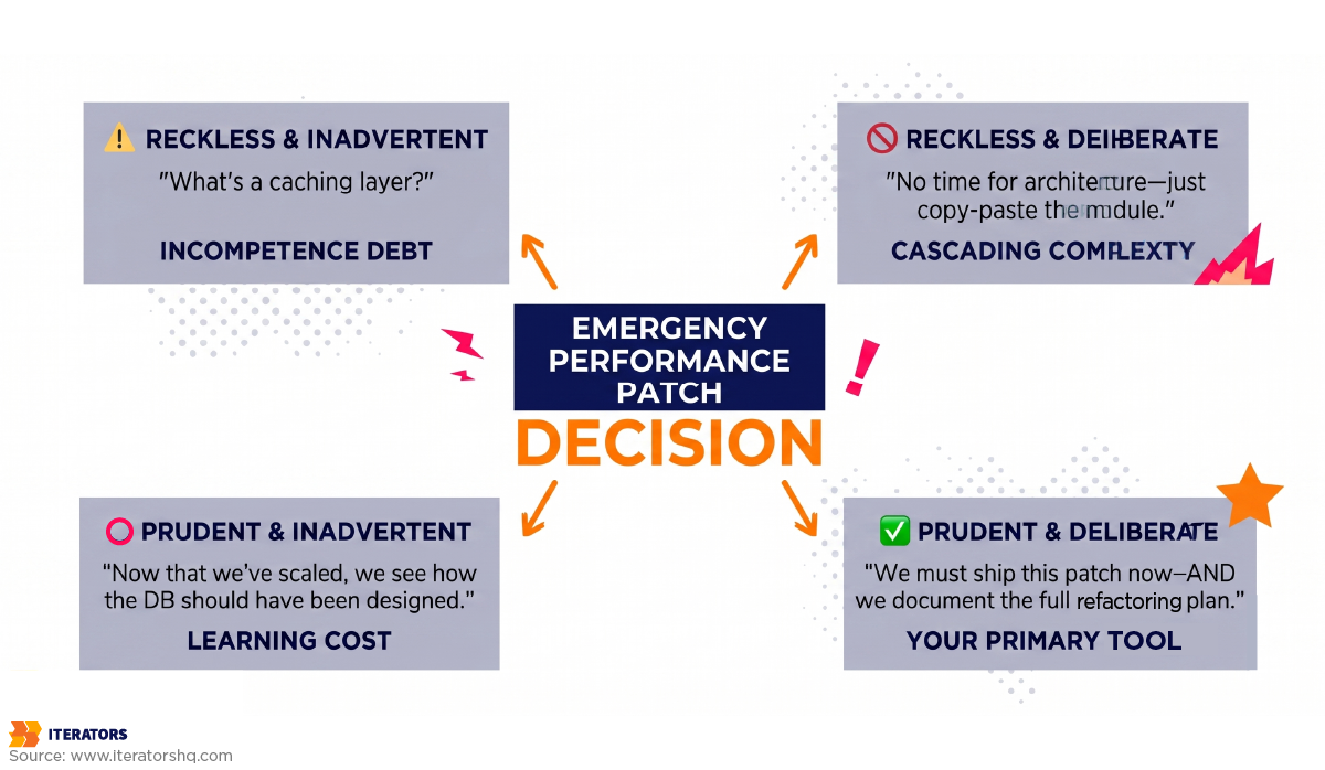 deadline performance stabilization technical debt quadrant