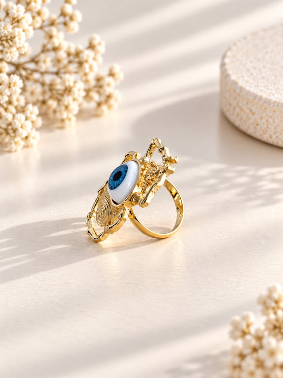 Eye Spiral Statement Ring thumbnail 2