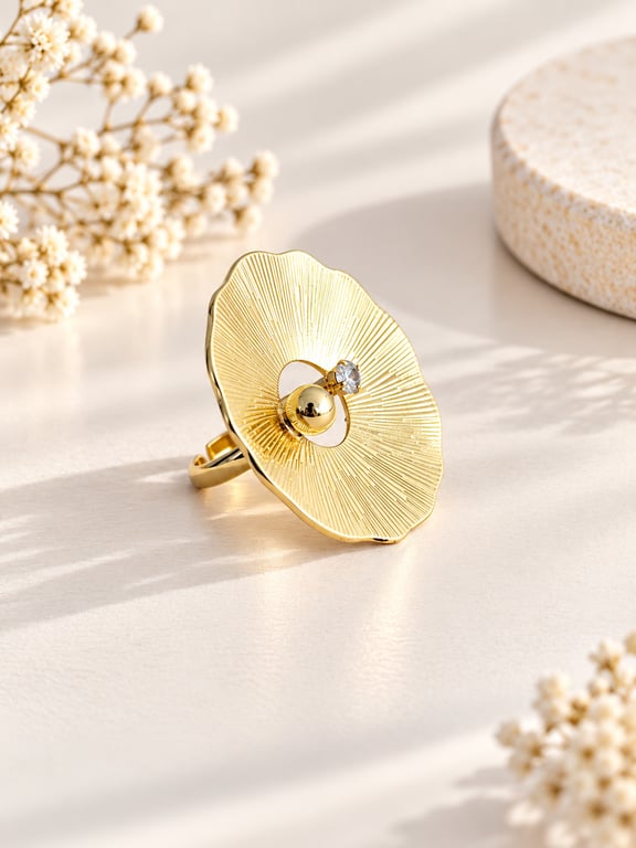 Sculptural Petal Bloom Ring thumbnail 3