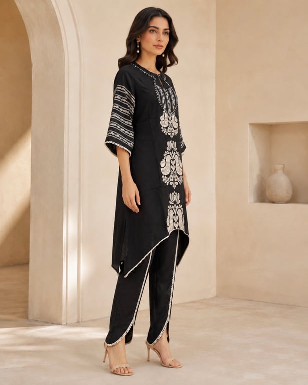 Noir Meher Embroidered Kurta Set thumbnail 2