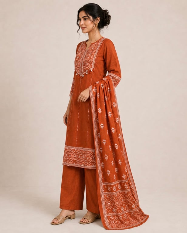 Riwaayat Bandhej Kurta Set thumbnail 2