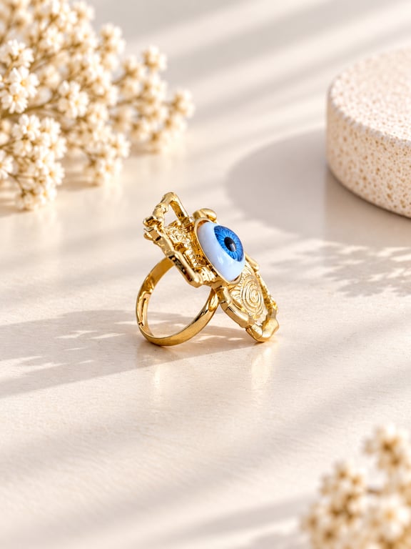 Eye Spiral Statement Ring thumbnail 3