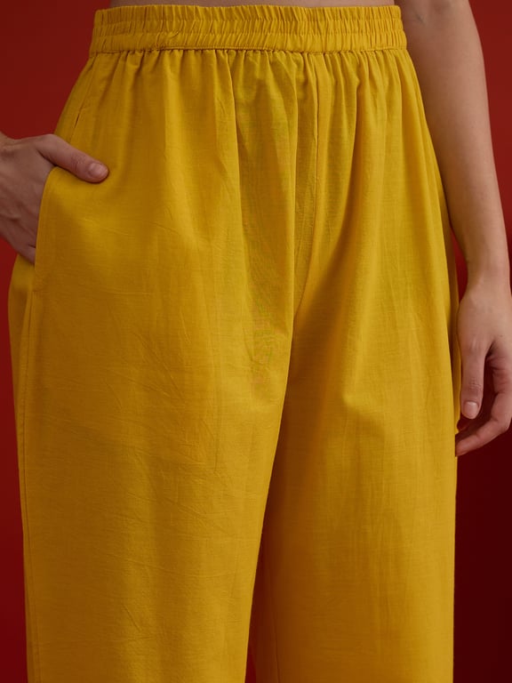 Mustard Bloom Embroidered Co-ord Set thumbnail 4