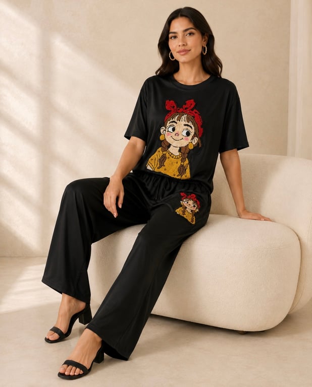 Cartoon Co-Ord Lounge Set thumbnail 5