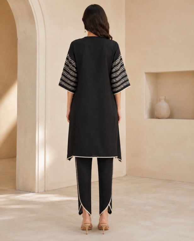 Noir Meher Embroidered Kurta Set thumbnail 4