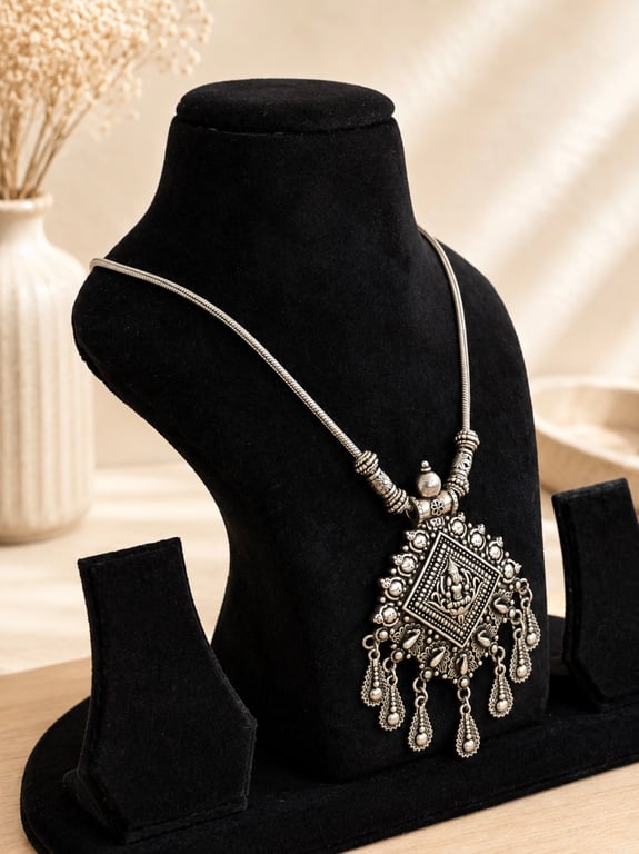 Ornate Diamond Pendant Necklace thumbnail 2