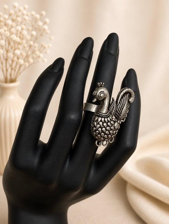 Peacock Statement Ring thumbnail 2