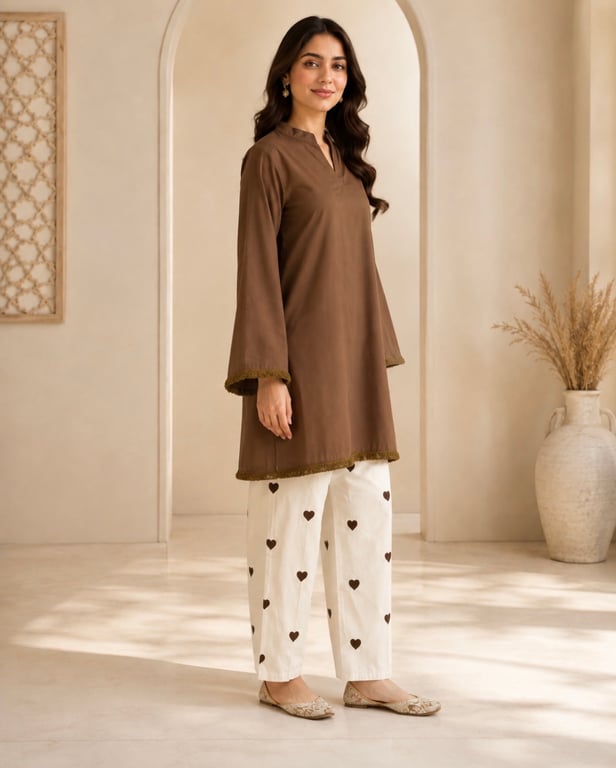 Meher Heart Co-Ord Kurta Set thumbnail 3