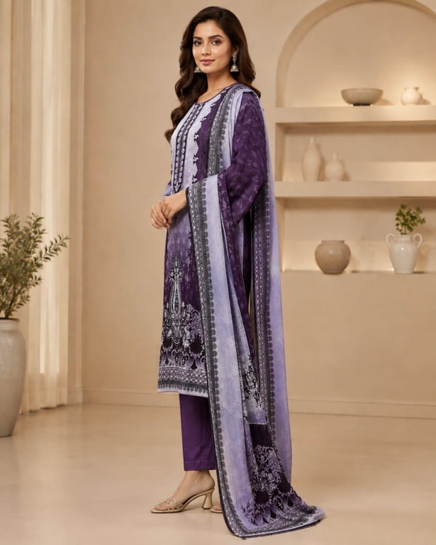 Zarveen Royale Print Suit Set thumbnail 3