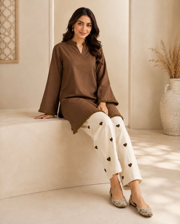 Meher Heart Co-Ord Kurta Set thumbnail 4