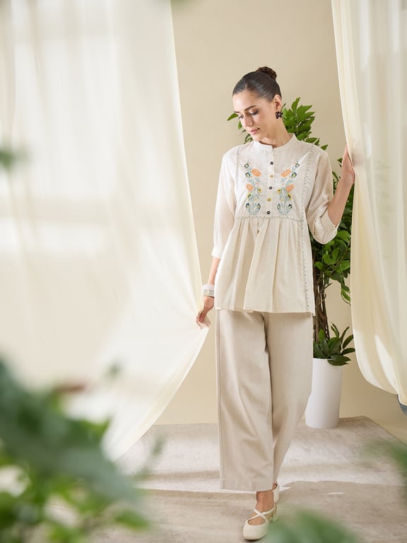 Heywomaniyaa Khadi Cotton Top Short Kurti thumbnail 4