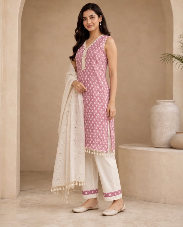 Roselle Ivory Charm Suit Set thumbnail 3