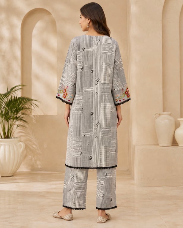 Zinnia Embroidered Co-Ord Set thumbnail 5