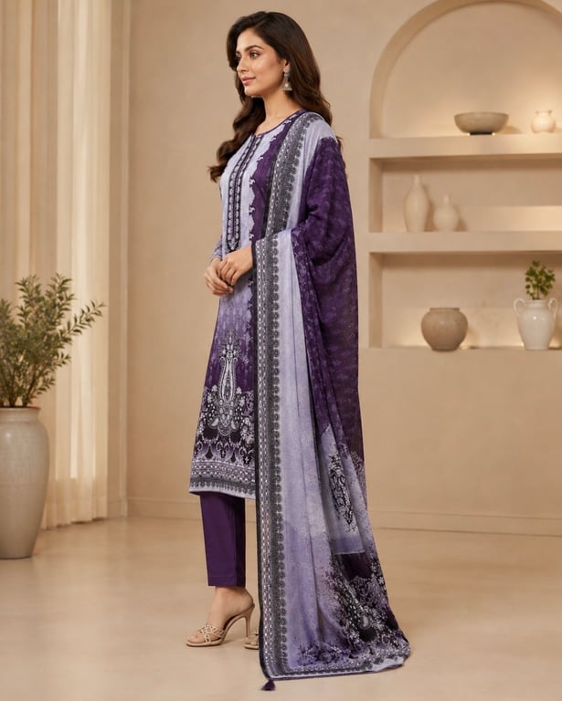 Zarveen Royale Print Suit Set thumbnail 2