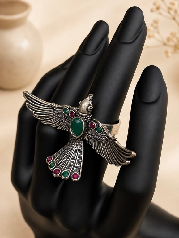 Winged Bird Statement Ring thumbnail 2