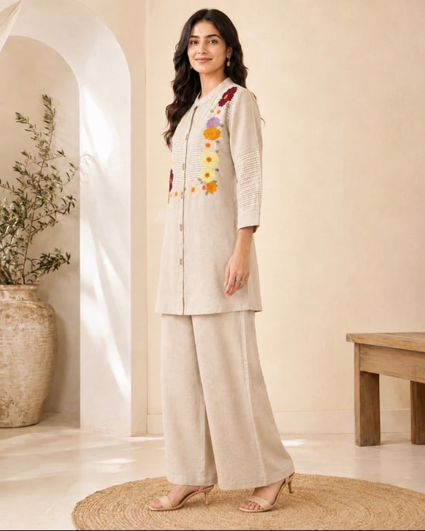 Flora Weave Co-Ord Set thumbnail 3