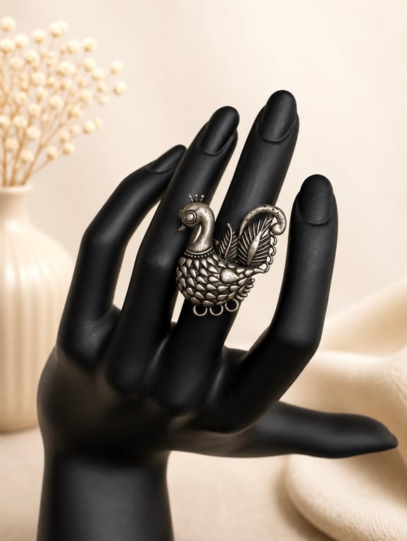 Peacock Statement Ring