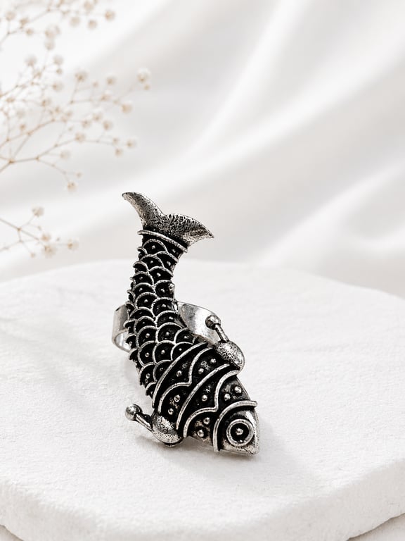 Fish Motif Statement Ring thumbnail 3