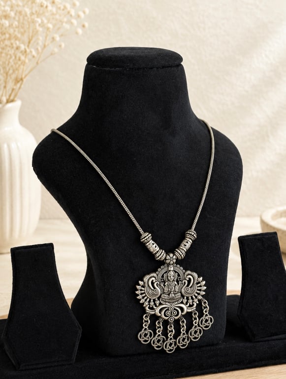 Goddess & Elephant Statement Necklace thumbnail 2