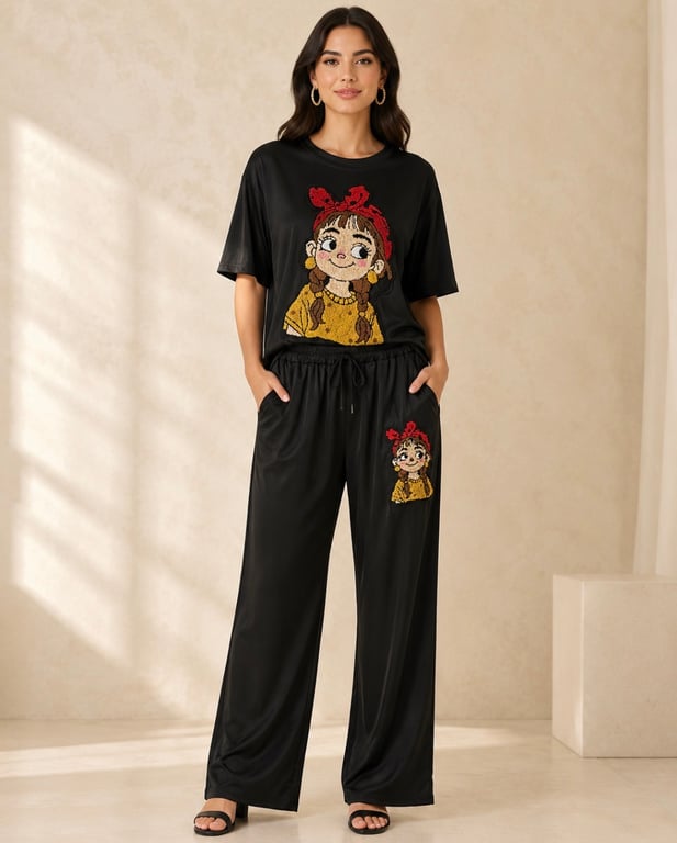Cartoon Co-Ord Lounge Set