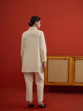 Rose Bloom Embroidered Linen Co-Ord Set thumbnail 2