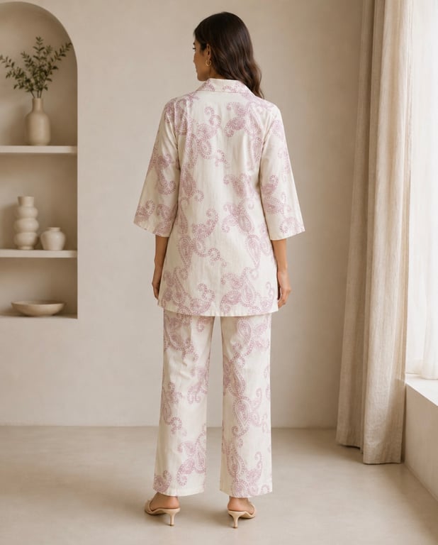 Paisley Print Tunic & Pant Co-ord Set thumbnail 4