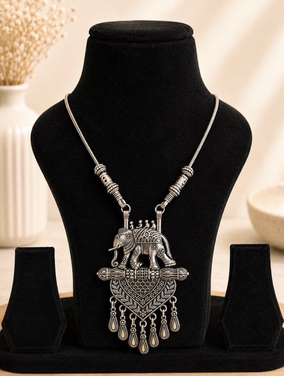 Elephant Heritage Pendant Necklace