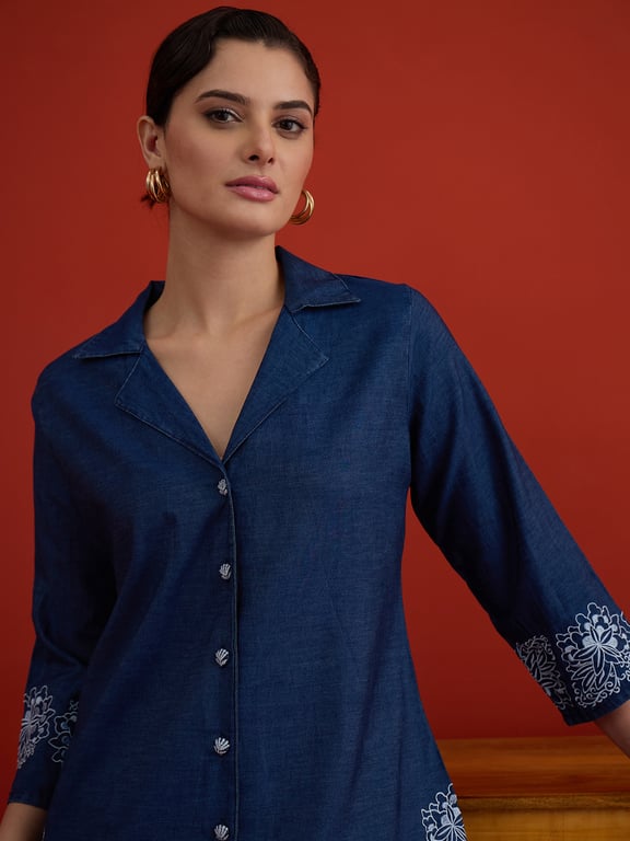 Hey Womaniya Royal Bloom Embroidered Co-Ord Set thumbnail 2