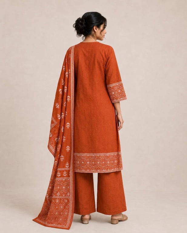 Riwaayat Bandhej Kurta Set thumbnail 4