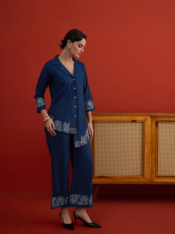 Hey Womaniya Royal Bloom Embroidered Co-Ord Set thumbnail 4