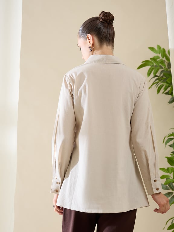 Heywomaniyaa Khadi Cotton Shirt thumbnail 2
