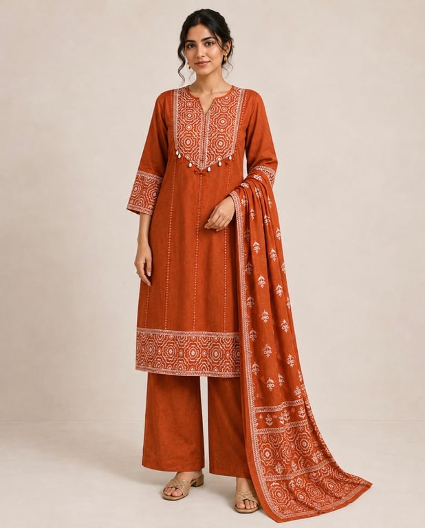 Riwaayat Bandhej Kurta Set