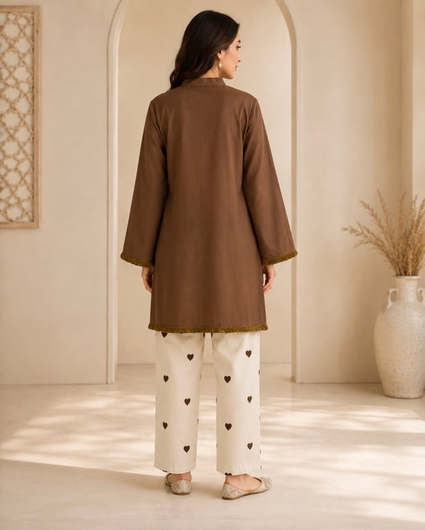 Meher Heart Co-Ord Kurta Set thumbnail 2