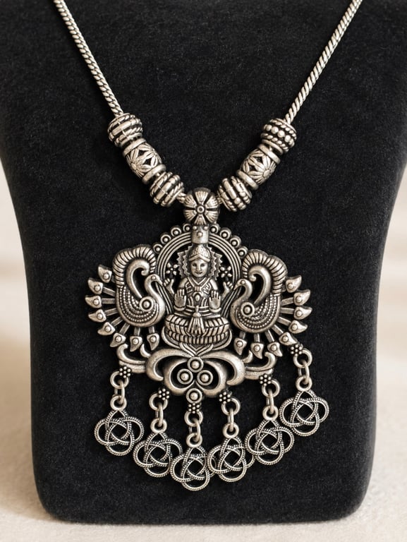 Goddess & Elephant Statement Necklace thumbnail 3