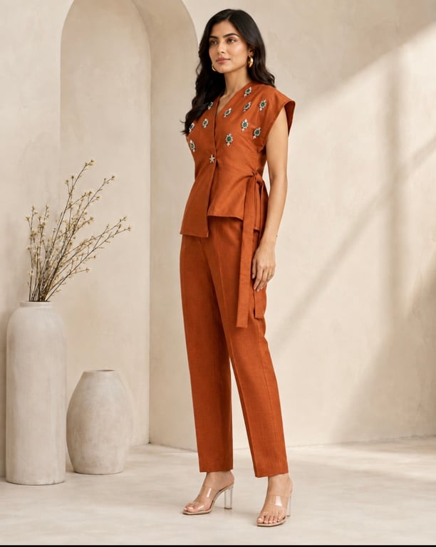 Aurelia Wrap Co-Ord Set thumbnail 2