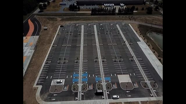 Parking lot line striping — Seal Right Inc